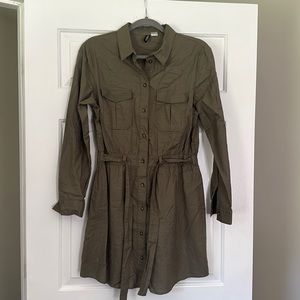 Forest Green H&M 100% cotton dress M